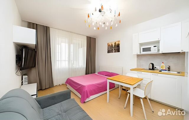 

Квартира-студия, 25 м², 2 кровати