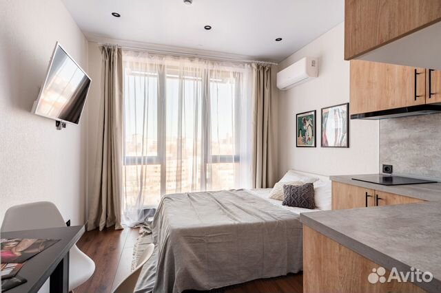

Квартира-студия, 24 м², 2 кровати