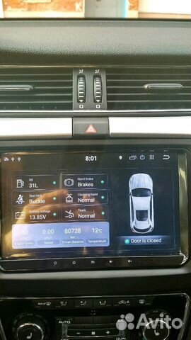 Штатное гу android 7.1 9 дюймов VW skoda seat