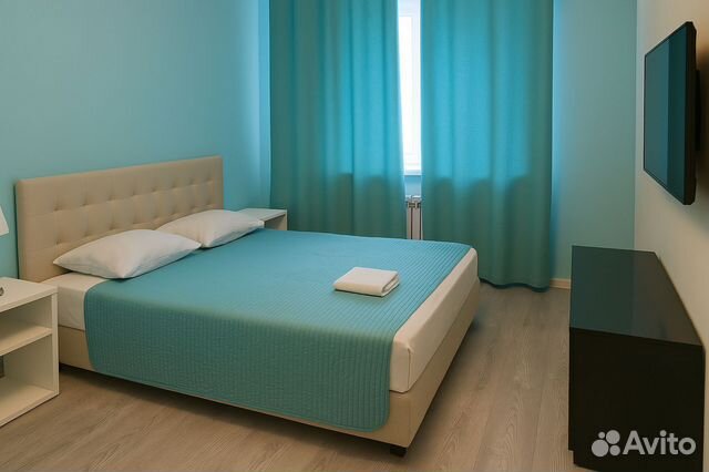 

1-к. квартира, 44 м², 2 кровати