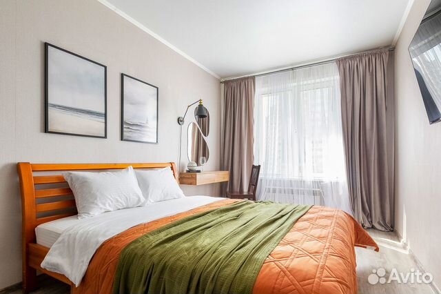 

1-к. квартира, 42 м², 2 кровати