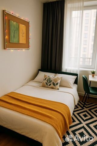 

1-к. квартира, 30 м², 2 кровати