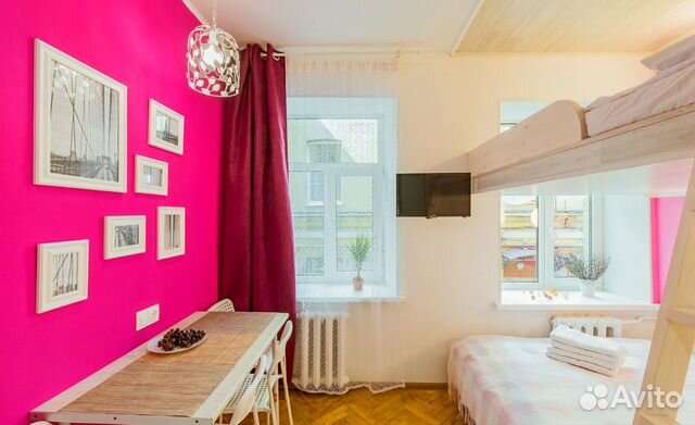 

Квартира-студия, 18 м², 2 кровати