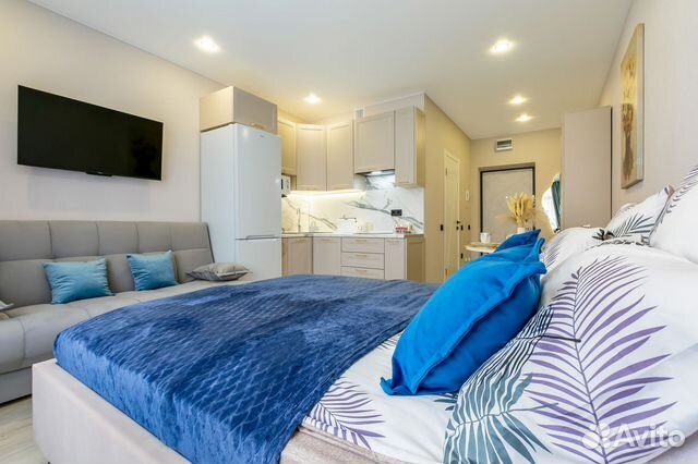

Квартира-студия, 27 м², 2 кровати