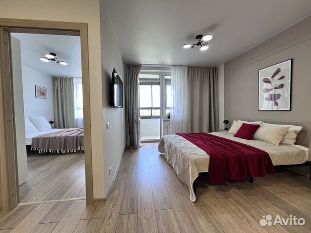 

1-к. квартира, 40 м², 2 кровати