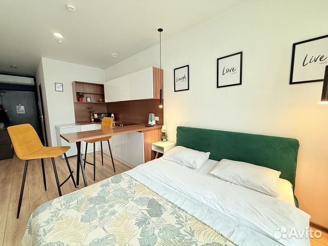 

Квартира-студия, 30 м², 1 кровать
