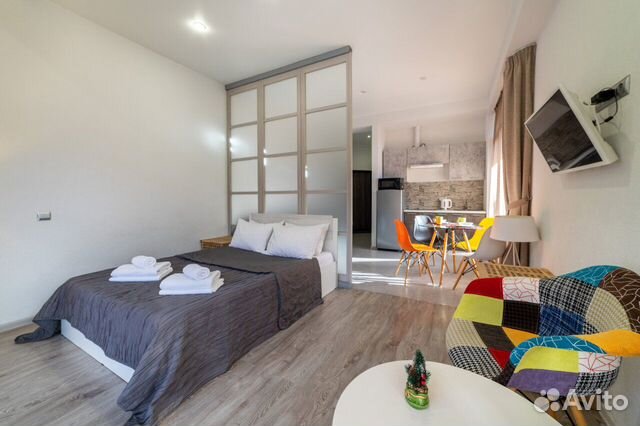 

Квартира-студия, 34 м², 2 кровати