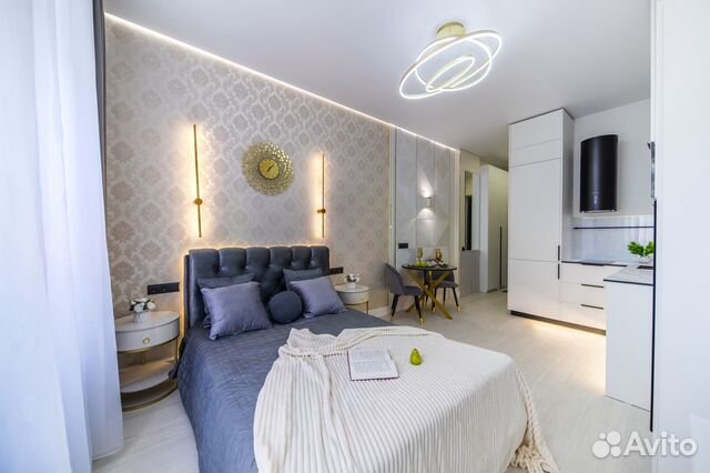 

Квартира-студия, 28 м², 2 кровати