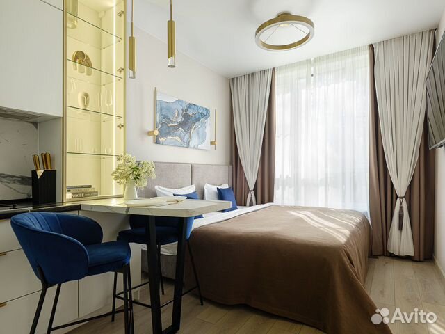 

Квартира-студия, 20 м², 3 кровати