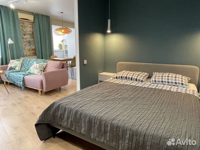 

Квартира-студия, 50 м², 2 кровати