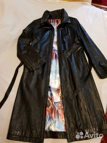 Кожаный плащ