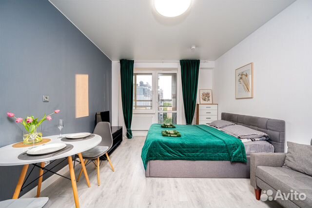

Квартира-студия, 28 м², 2 кровати