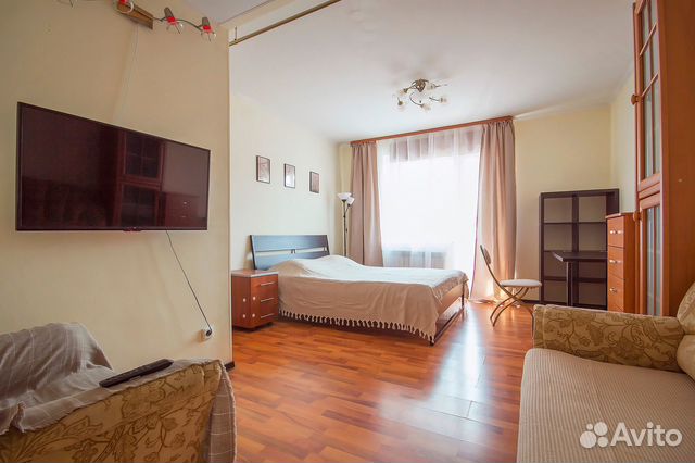 

1-к. квартира, 42 м², 2 кровати