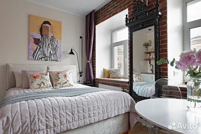 

Квартира-студия, 25 м², 2 кровати