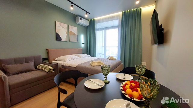 

Квартира-студия, 24 м², 2 кровати