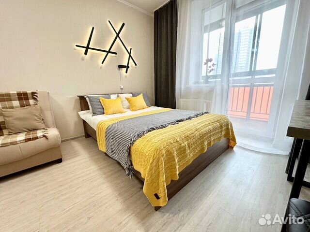 

Квартира-студия, 28,6 м², 2 кровати