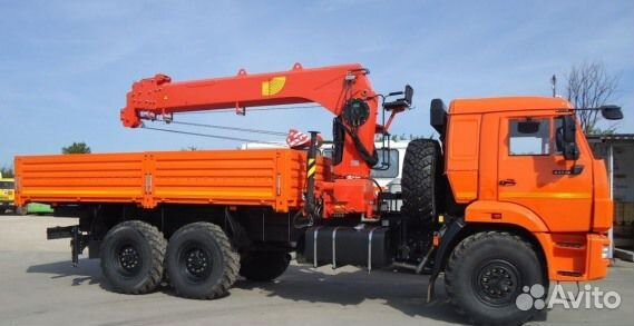 Камаз 43118 с кму Palfinger inman IT-150 с бортом