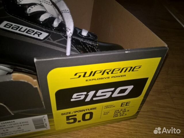 Коньки хоккейные р38,5 bauer supreme s150 новые