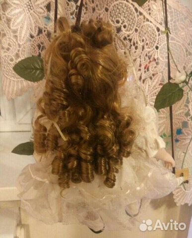 Коллекционная фарфоровая кукла ручной работы.Новая