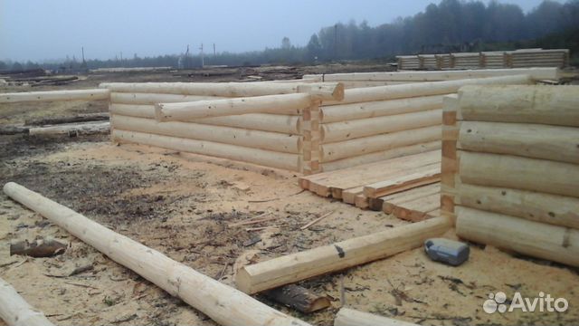 Сруб 4х6+3 с открытой террасой рубка в лапу