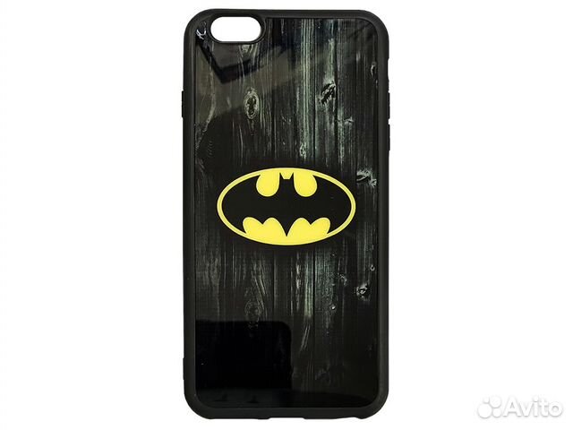 84012373227 Чехол Glass Print iPhone 6 Plus/6s Plus, Бетмен