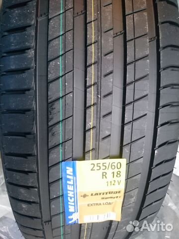 Новые Michelin Latitude Sport 3 255/60 R18 112 V