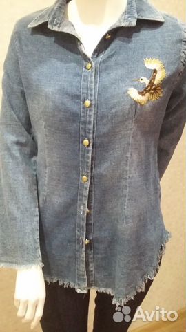 Рубашка джинсовая