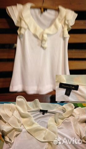 Блузки MassimoDutti BananaR Sisley M хлопок и шелк