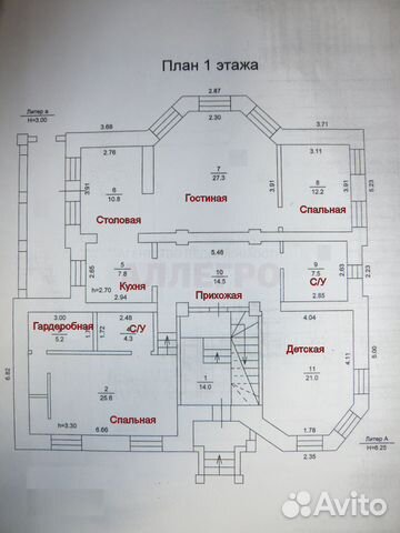 Коттедж 227 м² на участке 12 сот.