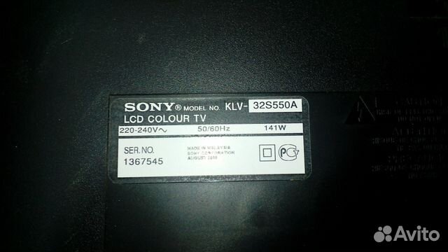 Sony klv 32s550a нет изображения