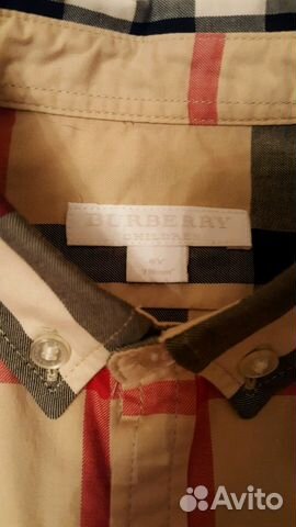 Рубашка для мальчика Burberry оригинал (6 лет. 116 Рубашка для мальчика Burberry оригинал (6 лет. 116