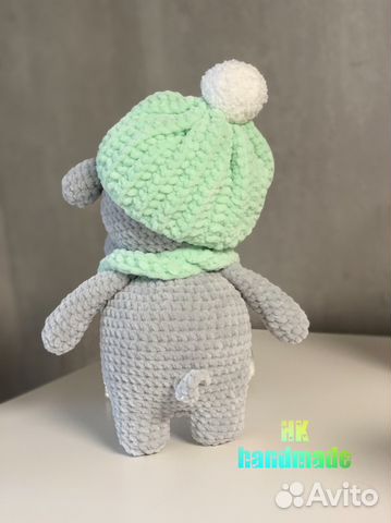 Плюшевая игрушка бегемотик (ручная работа) Плюшевая игрушка бегемотик (ручная работа)