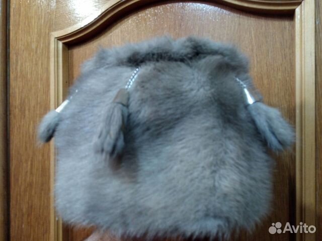 Шапка серо- голубая норка