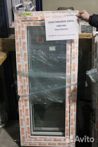 Готовое пластиковое окно одностворчатое 600x1400