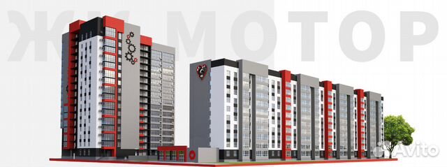 2-к квартира, 43.8 м², 10/16 эт.