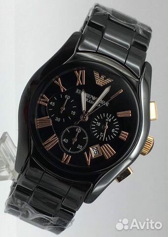 Часы Armani керамика черные Часы Armani керамика черные