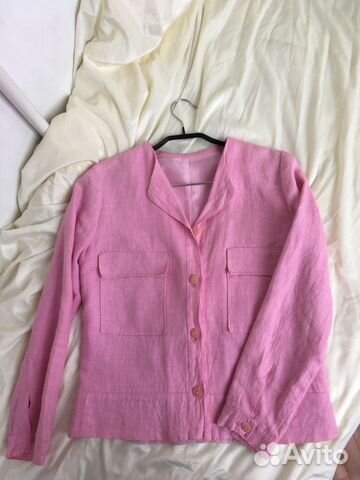 Жакет пиджак накидка льняной