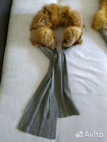 Жилет из лисы Symetrie на кашемире Жилет из лисы Symetrie на кашемире