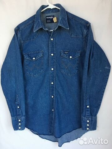 Рубашка джинсовая wrangler made IN USA Рубашка джинсовая wrangler made IN USA