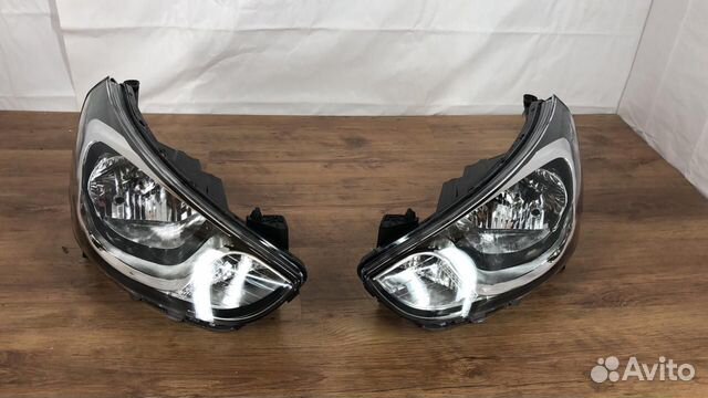 Фары передние Hyundai solaris 2011-2014
