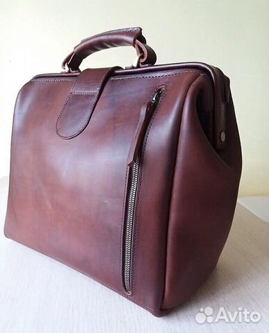 Саквояж классический / натуральная кожа