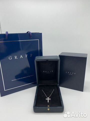 Крест graff из золота 750 с бриллиантами 2/3