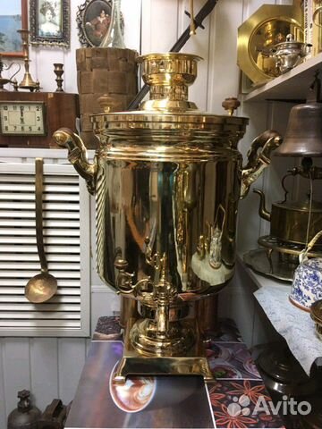 Самовар угольный на дровах 40л