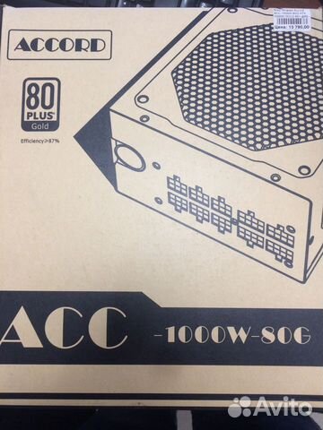 Блок питания accord acc-1000w-80g 80 gold