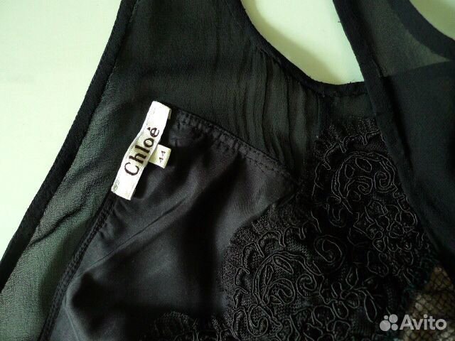 Платье Chloe шёлк шерсть кружево