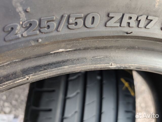 Летние шины б/у 225 50 17 Kumho Solus HS51
