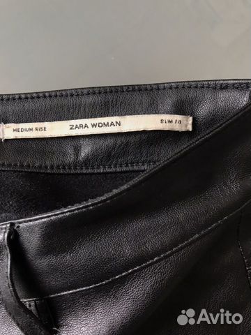 Zara кожаные брюки Zara кожаные брюки
