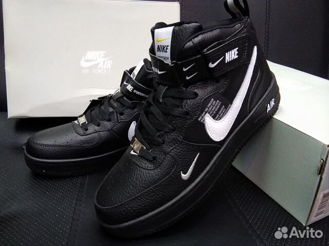 air force 1 mid 7 black