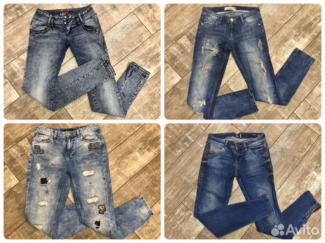 Джинсы женские в ассортименте р 42-44/S/М 26-27