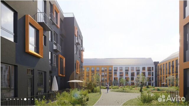 1-к квартира, 43 м², 1/4 эт.